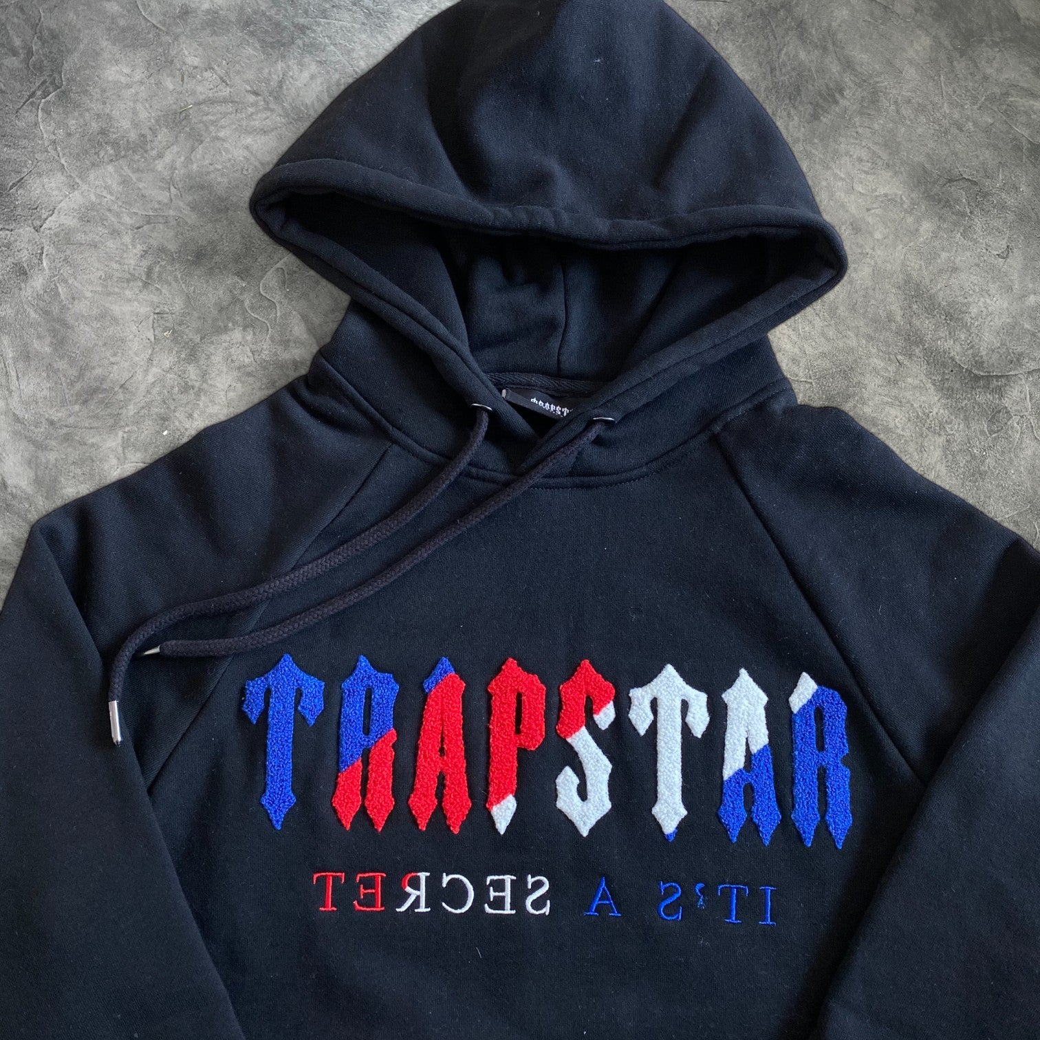 Trapstar Chenille 2.0 Decoded Hooded Tracksuit Black/Blue