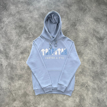 Trapstar Chenille Decoded Hooded Tracksuit Citadel/White