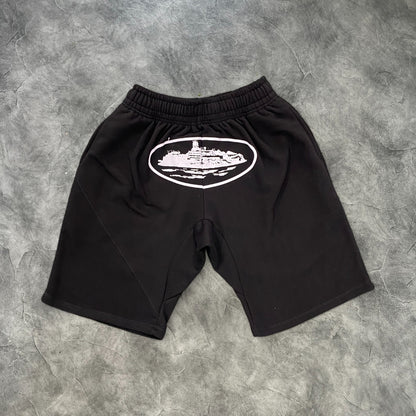 Corteiz Alcatraz Basic Shorts Black/White