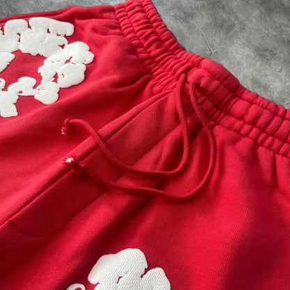 Denim Tears The Cotton Wreath Sweatshorts Red