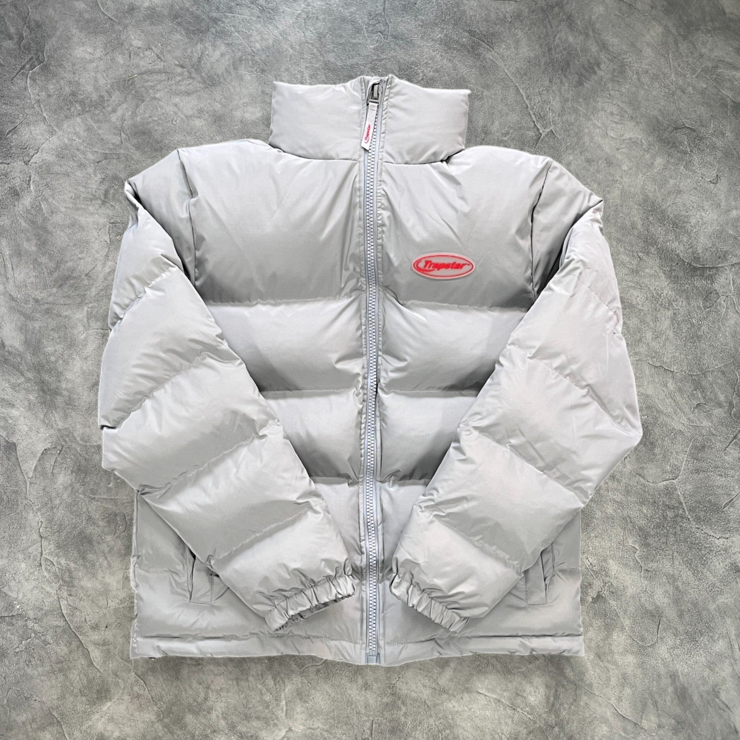 Trapstar Hyperdrive 2.0 Bomber Jacket Light Grey/Red