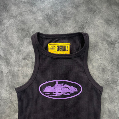 Corteiz Alcatraz Women's Tank Top Black/Purple