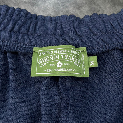 Denim Tears The Cotton Wreath Sweatshorts Navy Blue