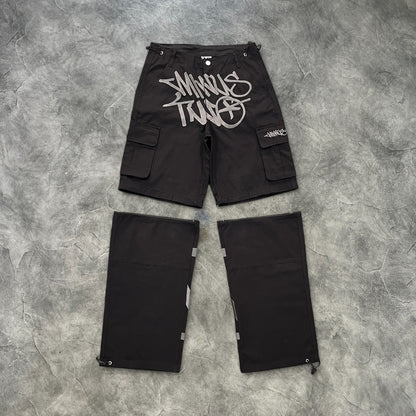 Minus Two Detachable Cargo Pants Black/Grey