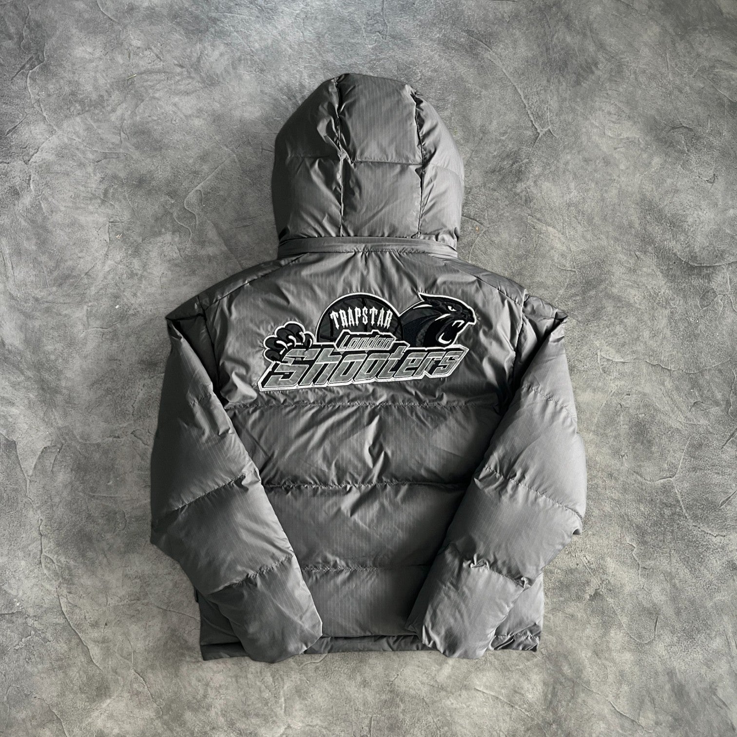 Trapstar Shooters Detachable 2.0 Hooded Puffer Grey