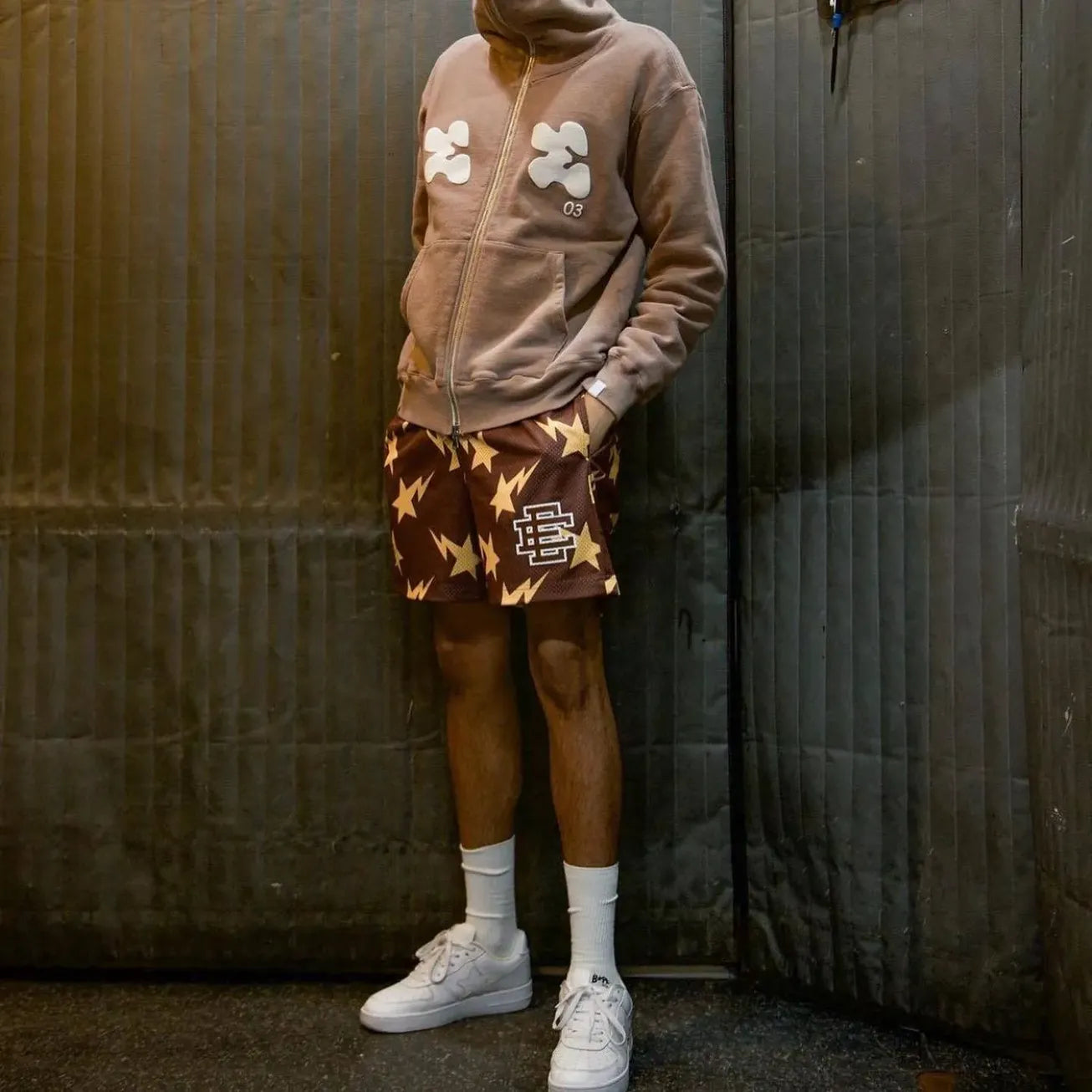 Eric Emanuel Bape Basic Shorts Brown