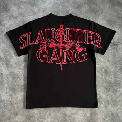 Corteiz Slaughter Gang T-Shirt Black