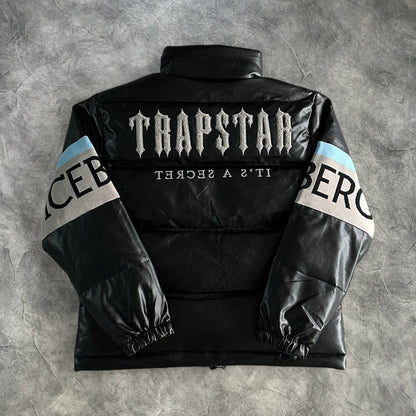 Trapstar Leather Ice Jacket Black