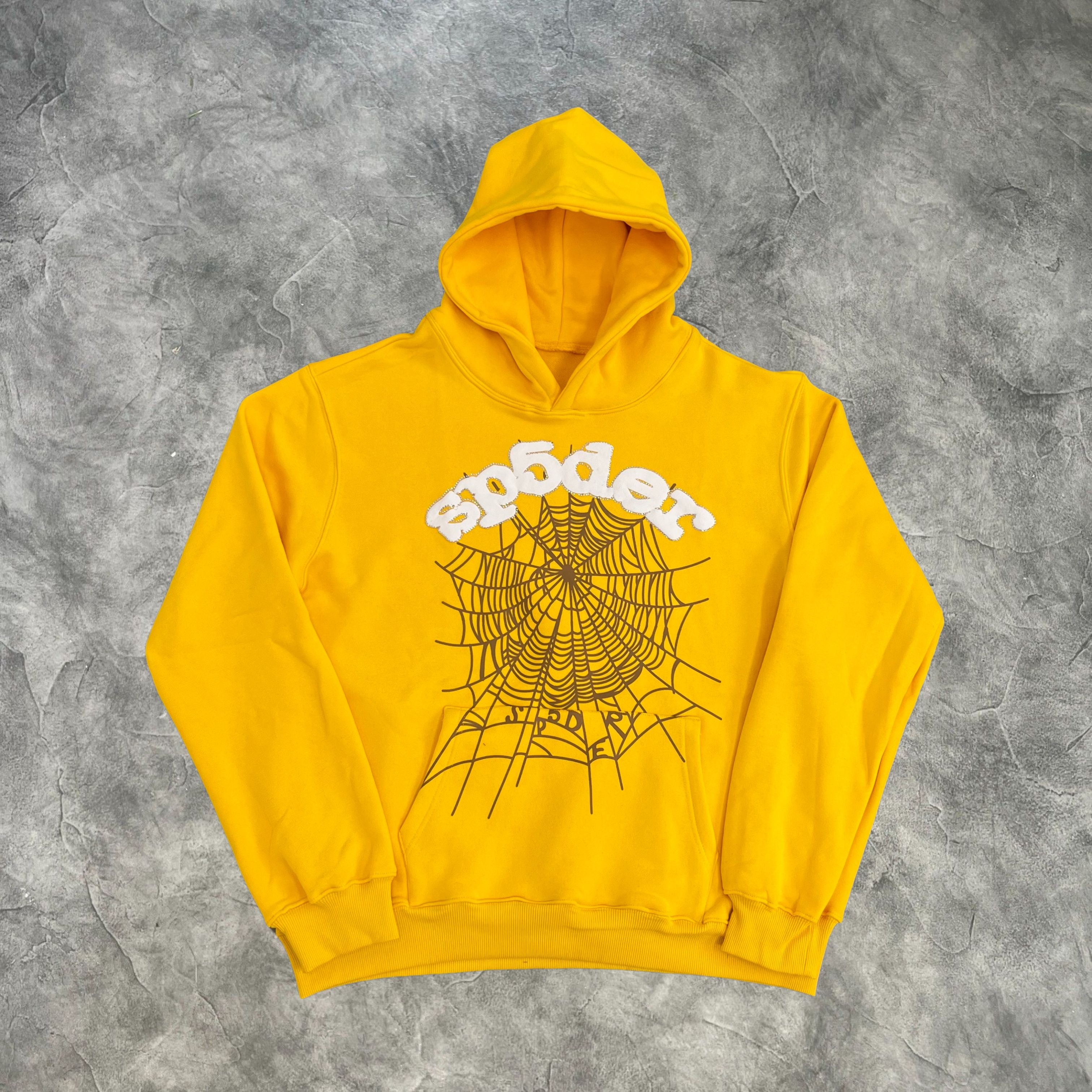 Sp5der Web Tracksuit Yellow