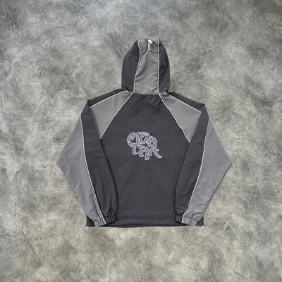 Mertra Nylon Embroidered Tracksuit Grey