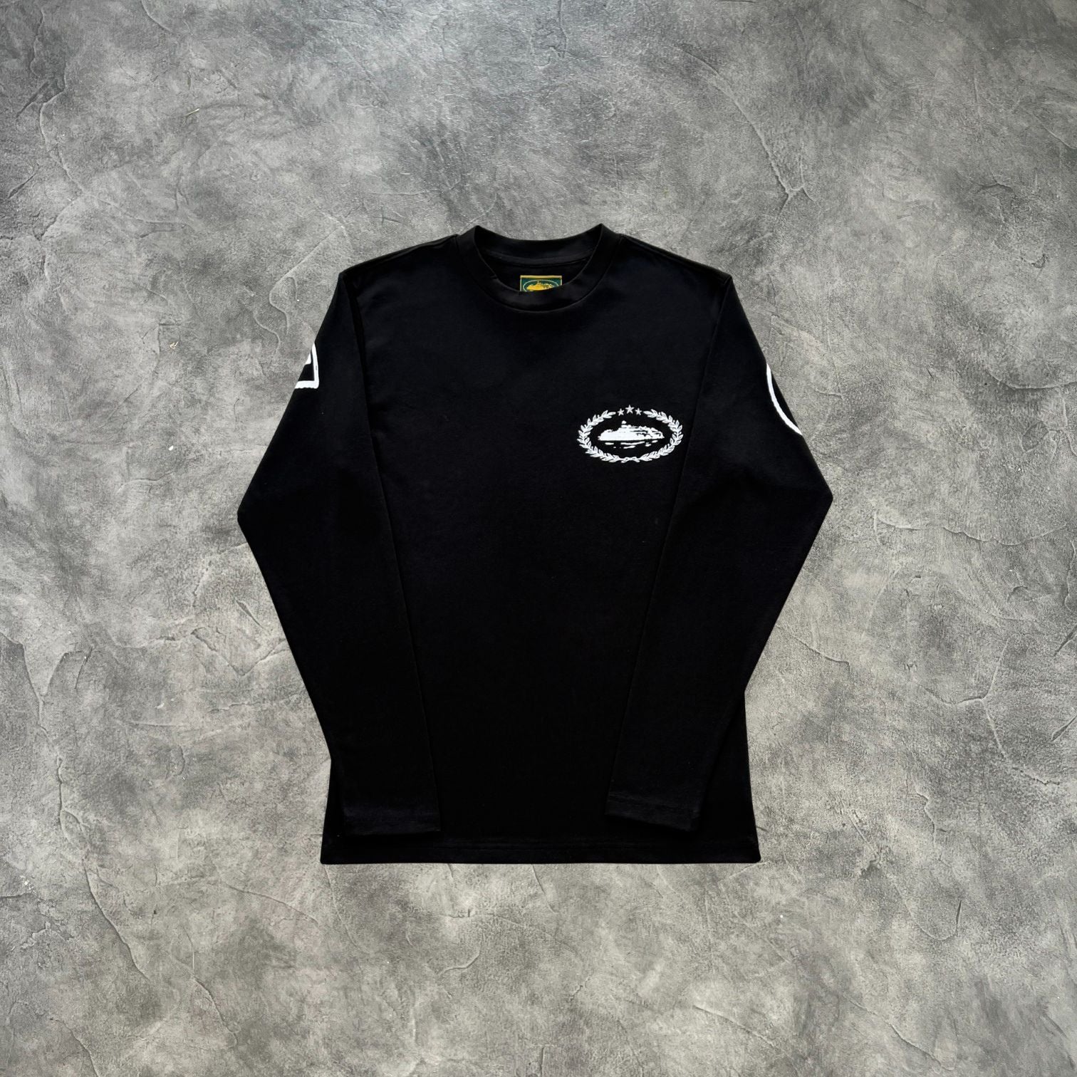 Corteiz Royale Heavyweight Long Sleeves T-Shirt Black