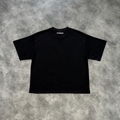 Mertra Stacked Logo T-Shirt Black