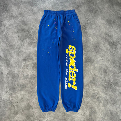 Sp5der Web Tracksuit Blue/Yellow