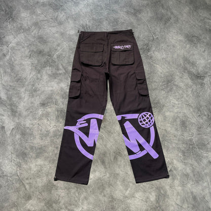 Minus Two Graff Cargo Pants Black/Purple