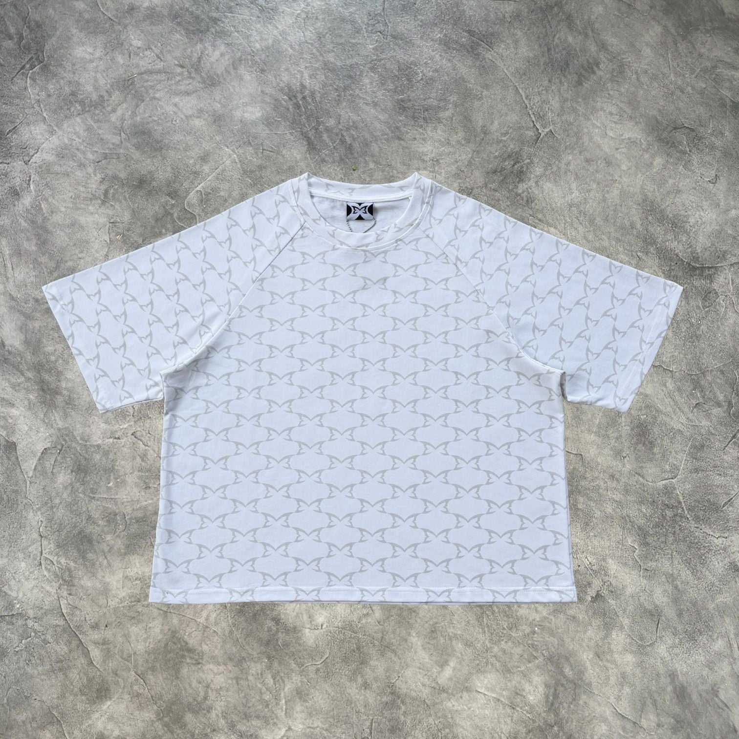 Mertra Butterfly Printed T-Shirt White