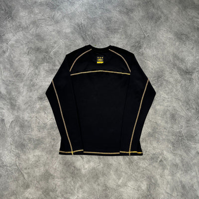 Corteiz HMP Heavyweight Long Sleeves T-Shirt Black/Yellow