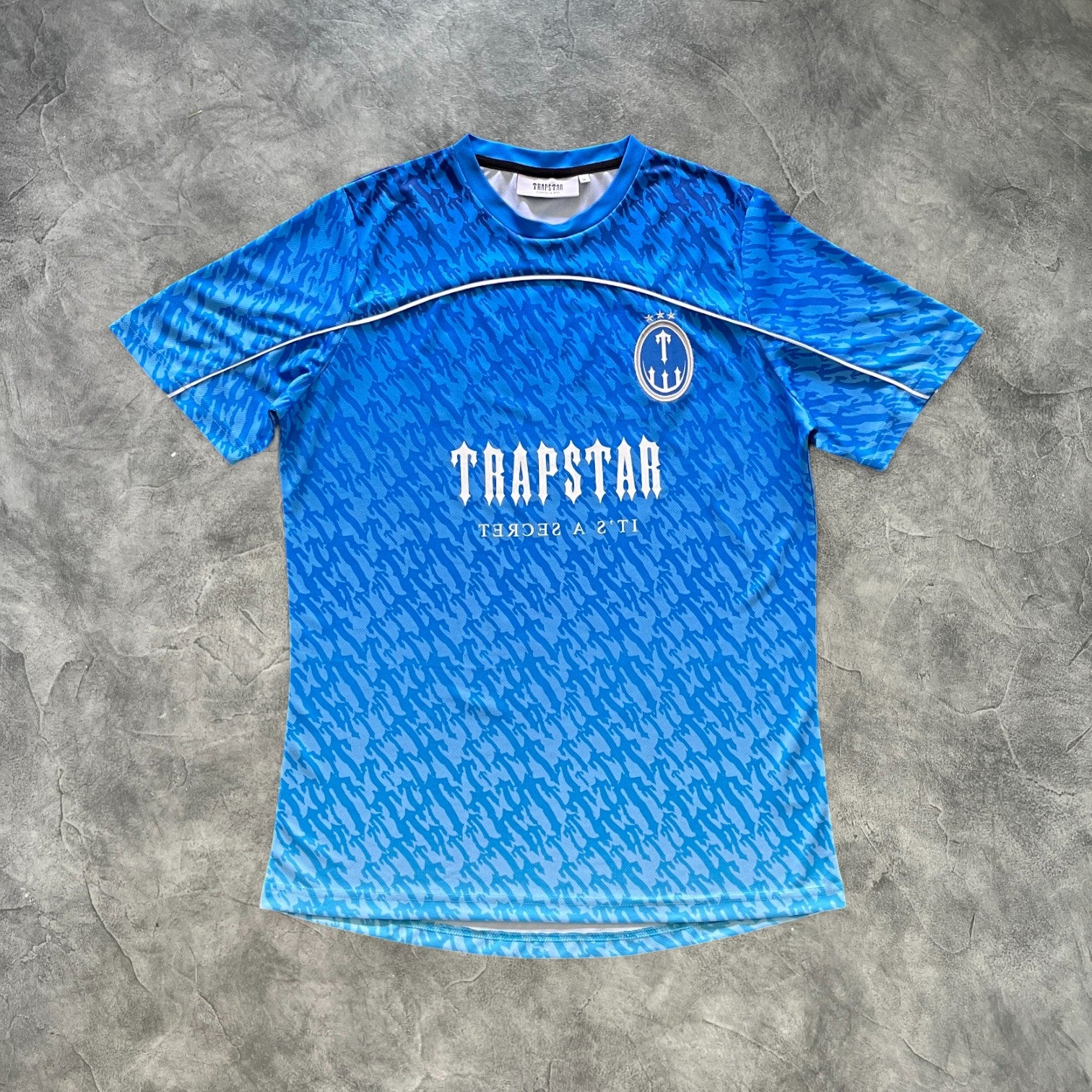 Trapstar Football Jersey Blue