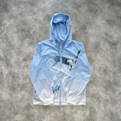 Trapstar Eagle Zip-Up Windbreaker Gradient Blue