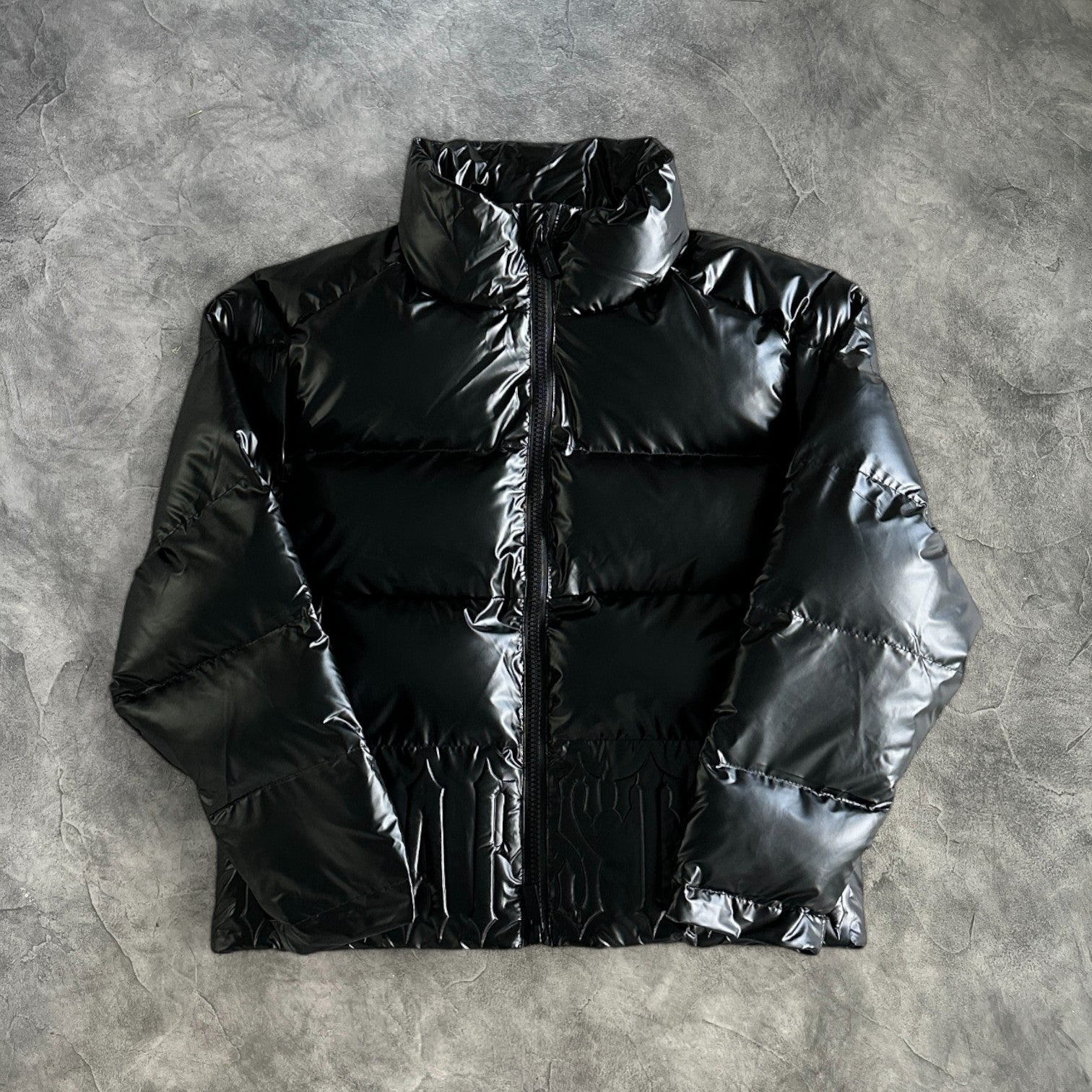 Trapstar Irongate Embossed Puffer Jacket Black