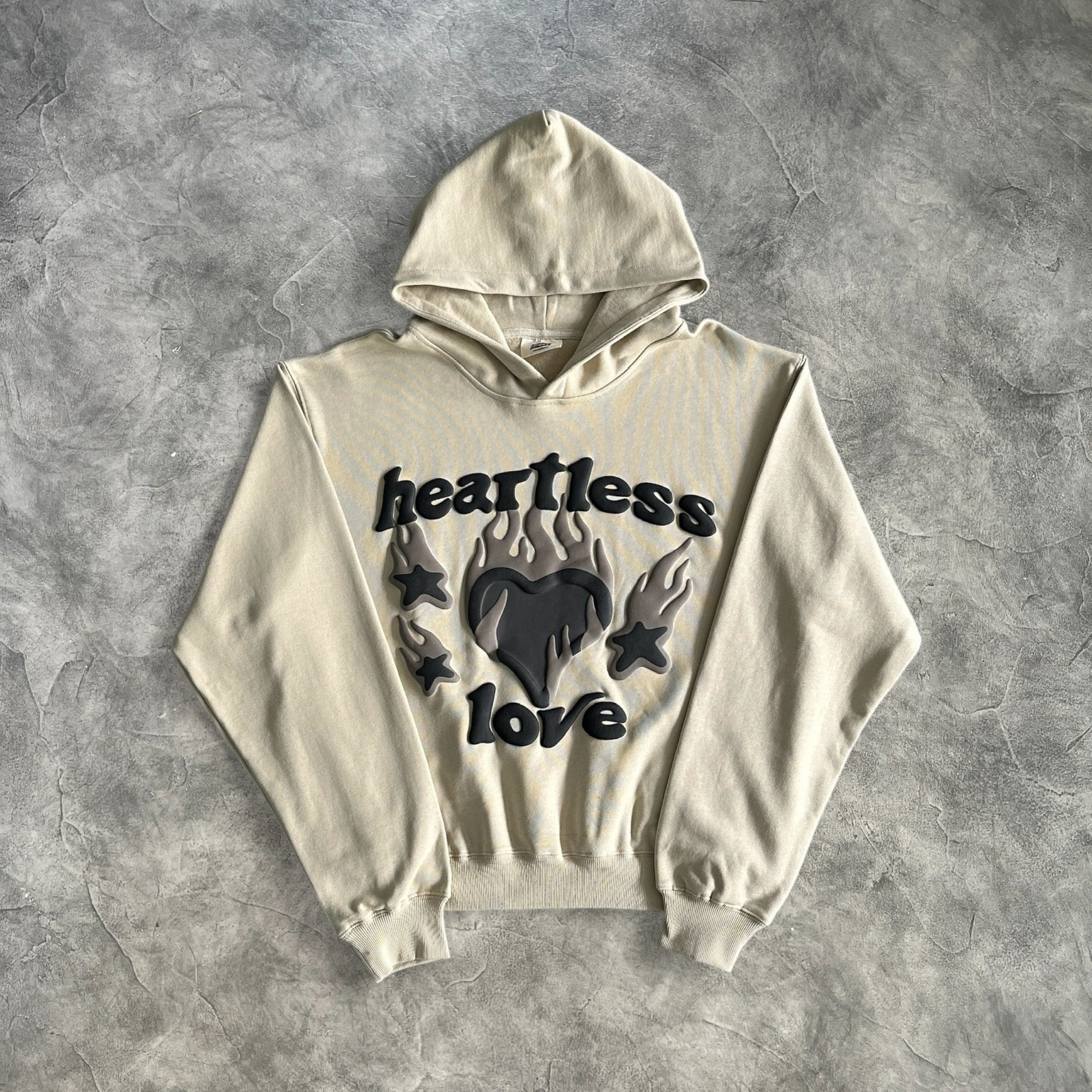 Broken Planet Heartless Love Hoodie Bone White