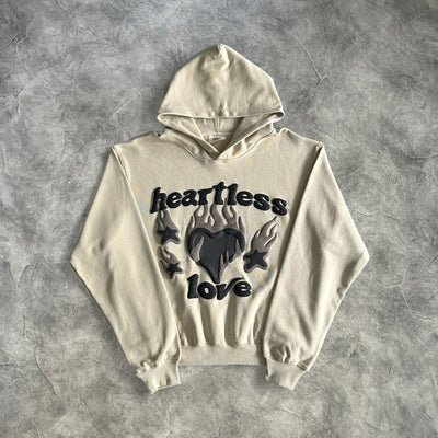 Broken Planet Heartless Love Hoodie Bone White