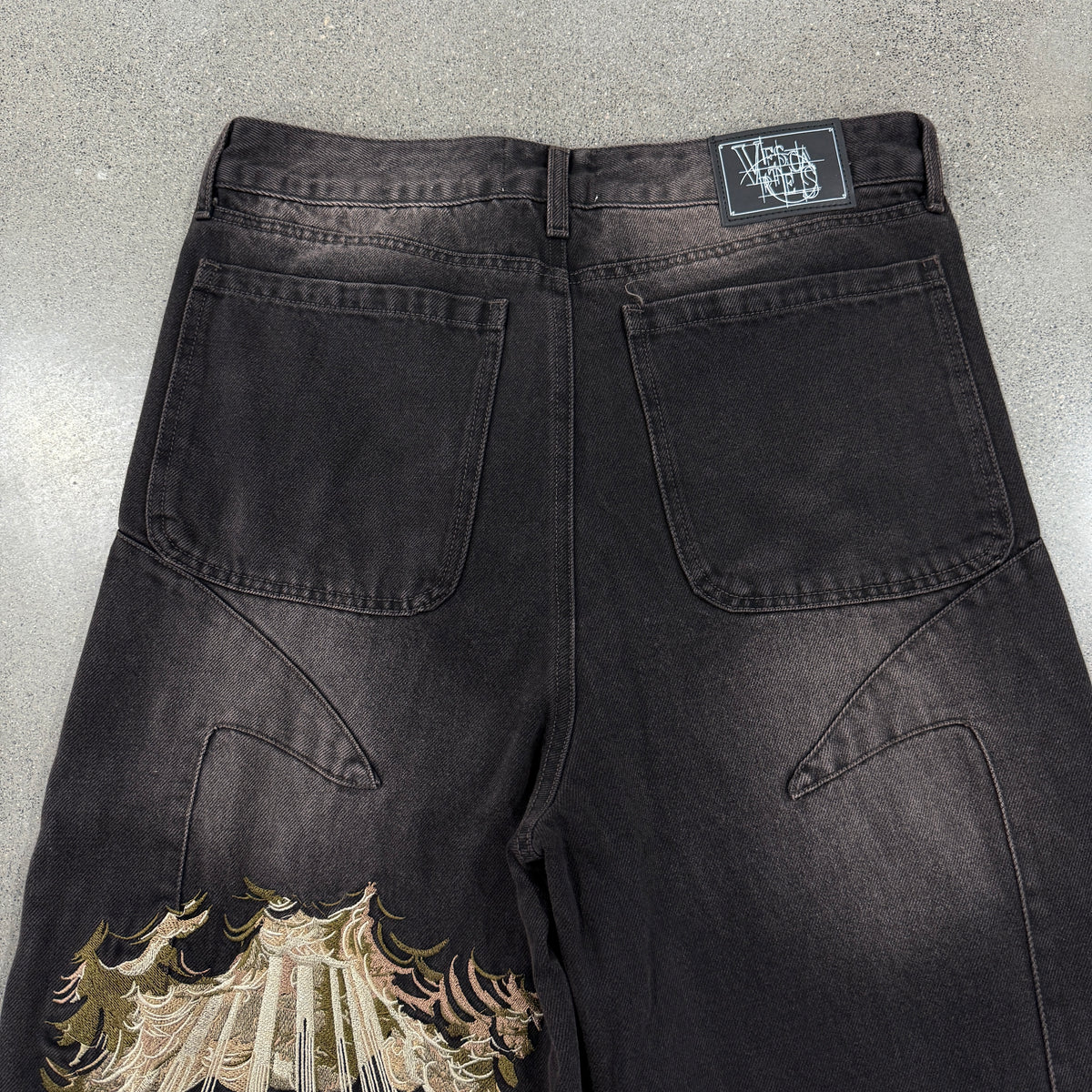 Vescartes Wrath Of Angels Jeans Black
