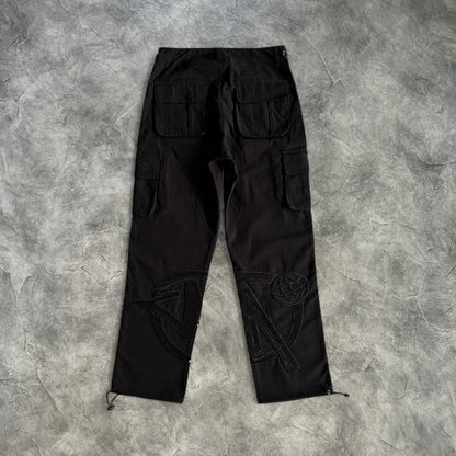 Minus Two Sequin Graff Cargo Pants Black