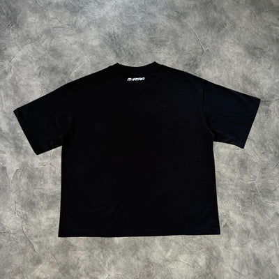 Mertra Green Field Graphic T-Shirt Black