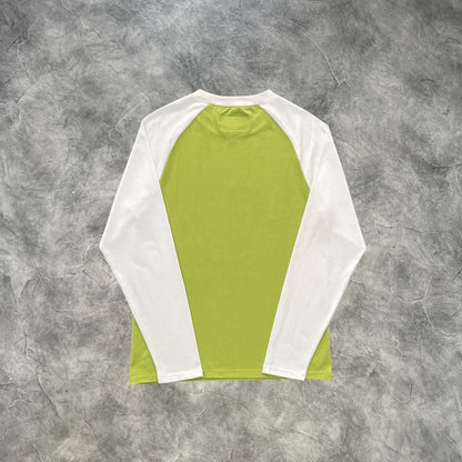 Corteiz Alcatraz Raglan Long Sleeves T-Shirt Green