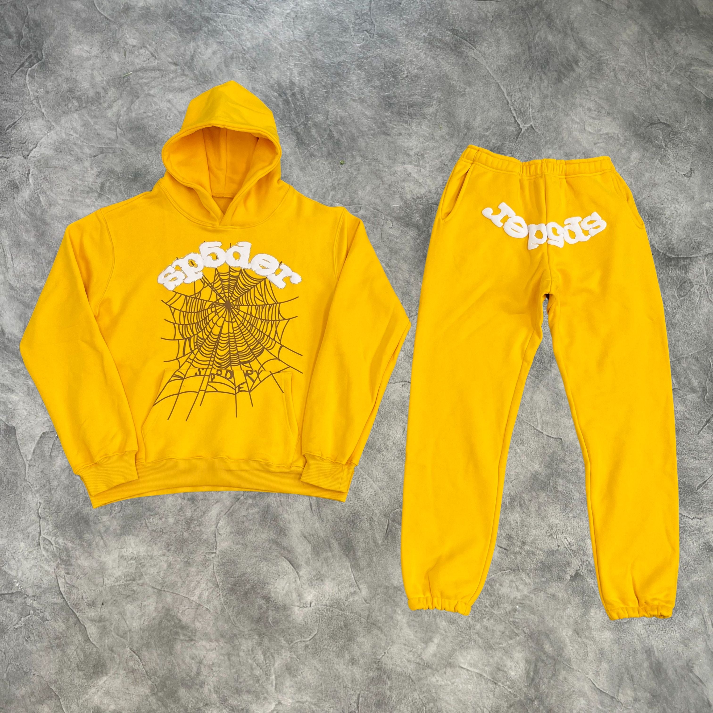 Sp5der Web Tracksuit Yellow