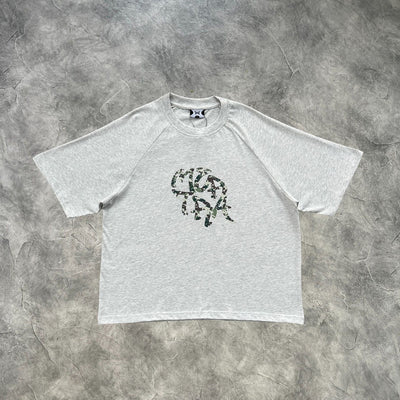 Mertra Printed T-Shirt Grey/Green Camouflage