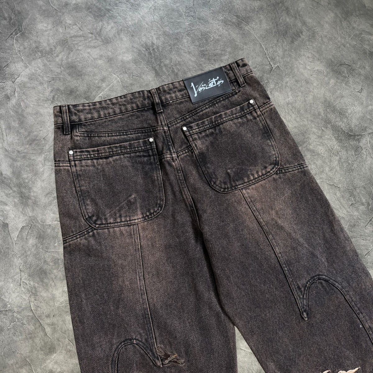 Vescartes Sahara Nomad Woven Jeans Black