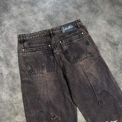 Vescartes Sahara Nomad Woven Jeans Black