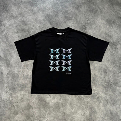 Mertra Stacked Logo T-Shirt Black