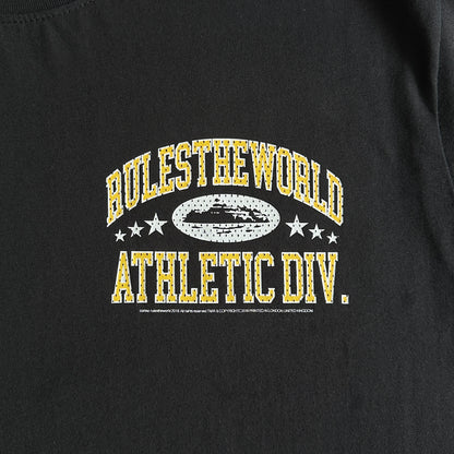 Corteiz Rules The World Athletic Div T-Shirt Black