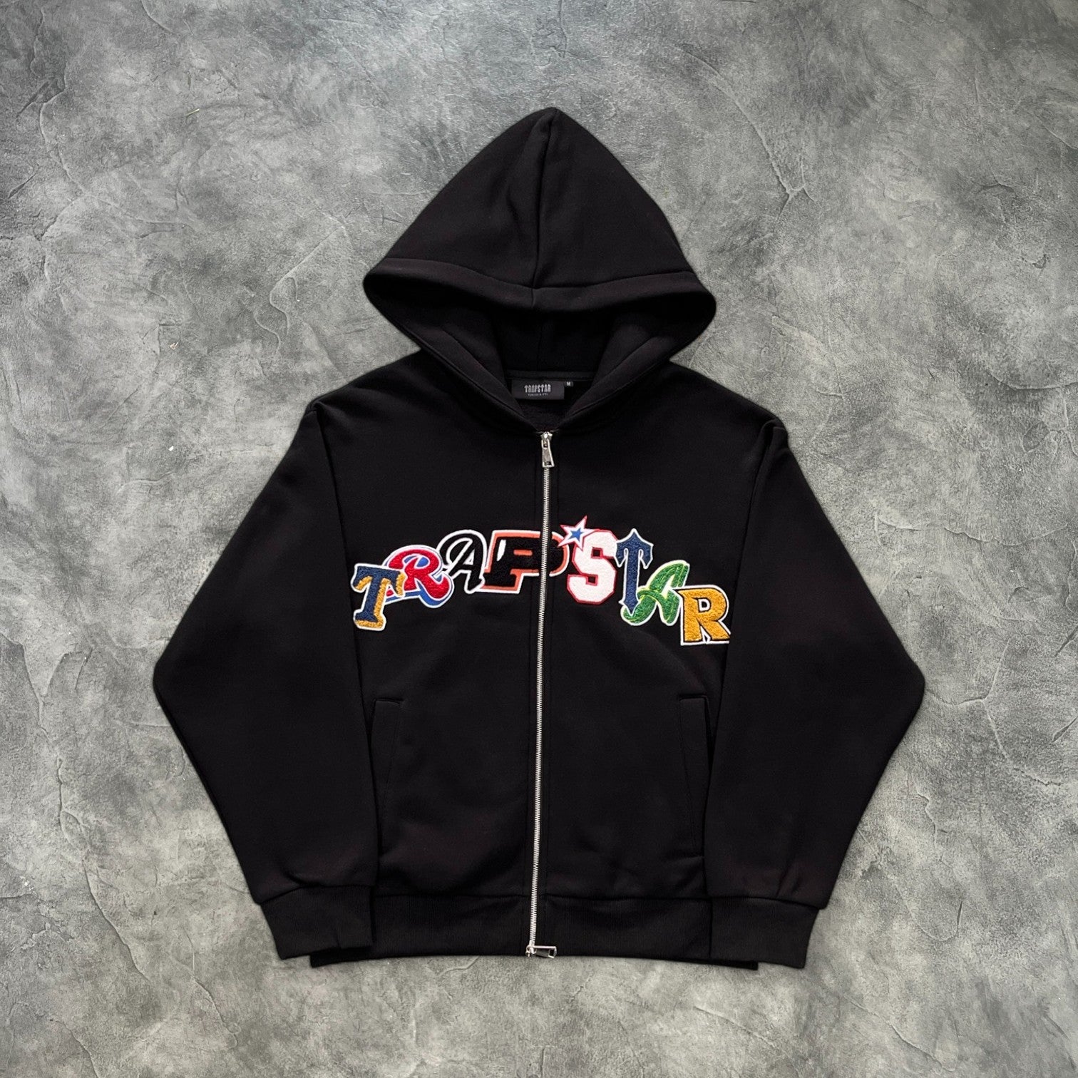 Trapstar Widcard Zip-Up Tracksuit Black/Rainbow