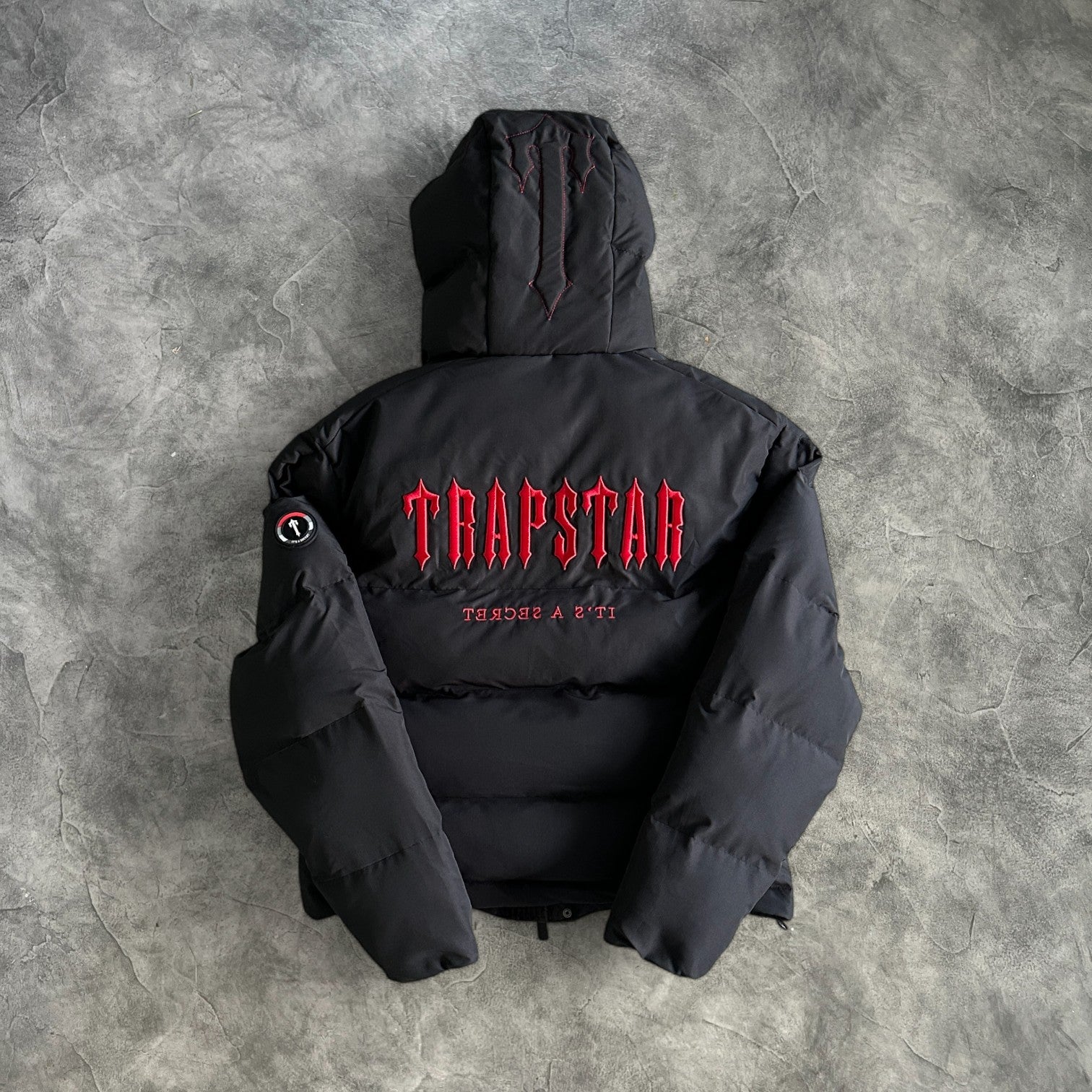 Trapstar Decoded Hooded Puffer Black/Red