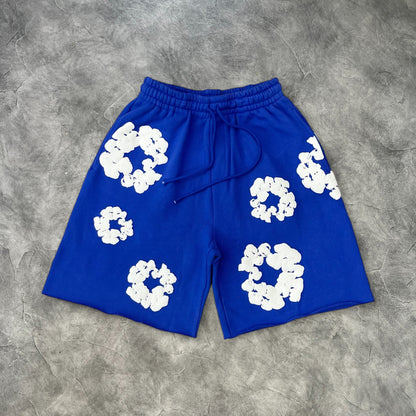 Denim Tears The Cotton Wreath Sweatshorts Blue