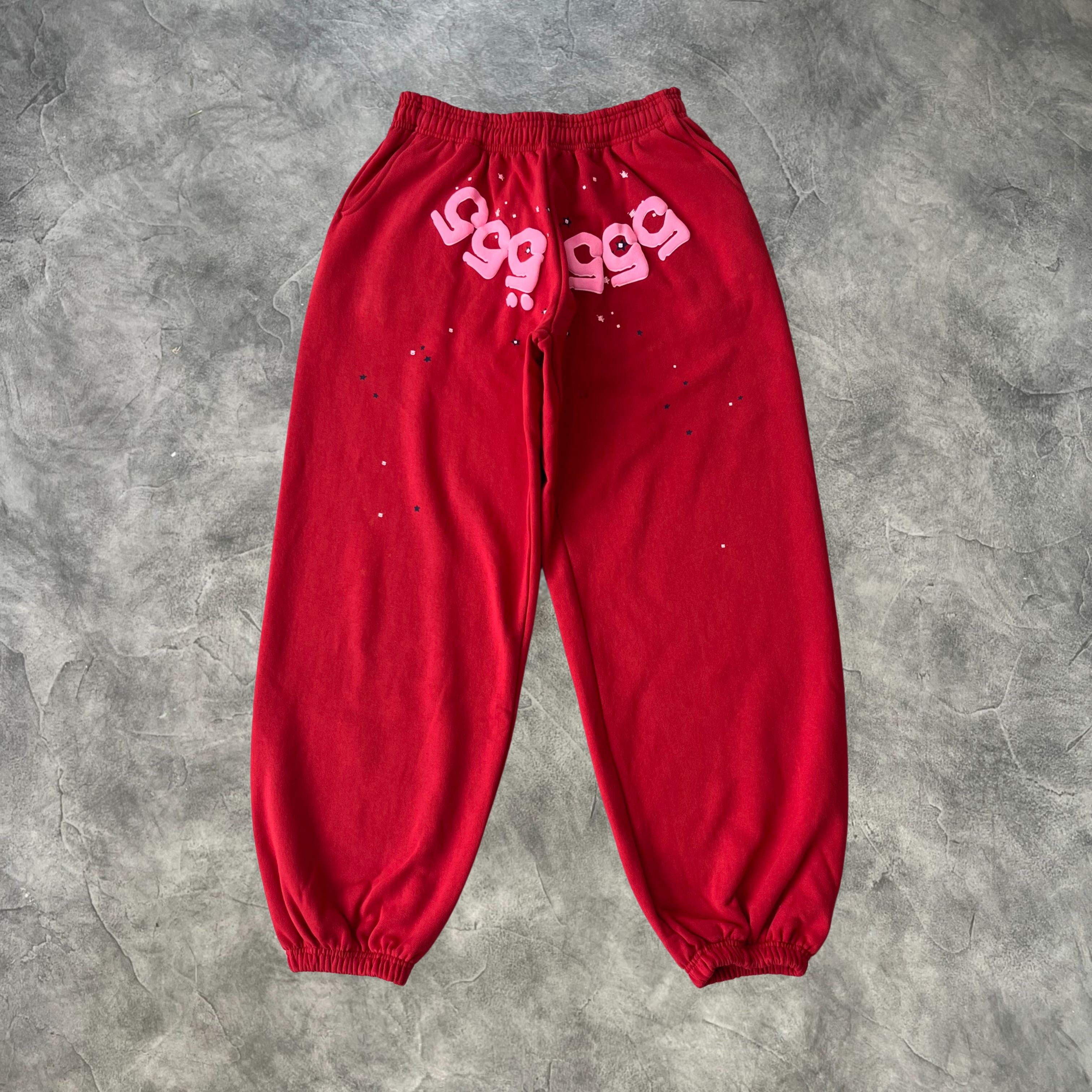 Sp5der 555 Web Tracksuit Red