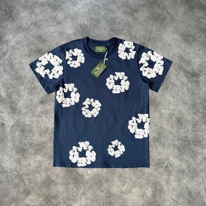 Denim Tears The Cotton Wreath T-Shirt Navy Blue