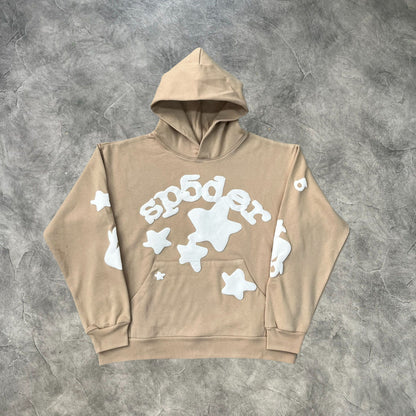 Sp5der Stars Tracksuit Sand