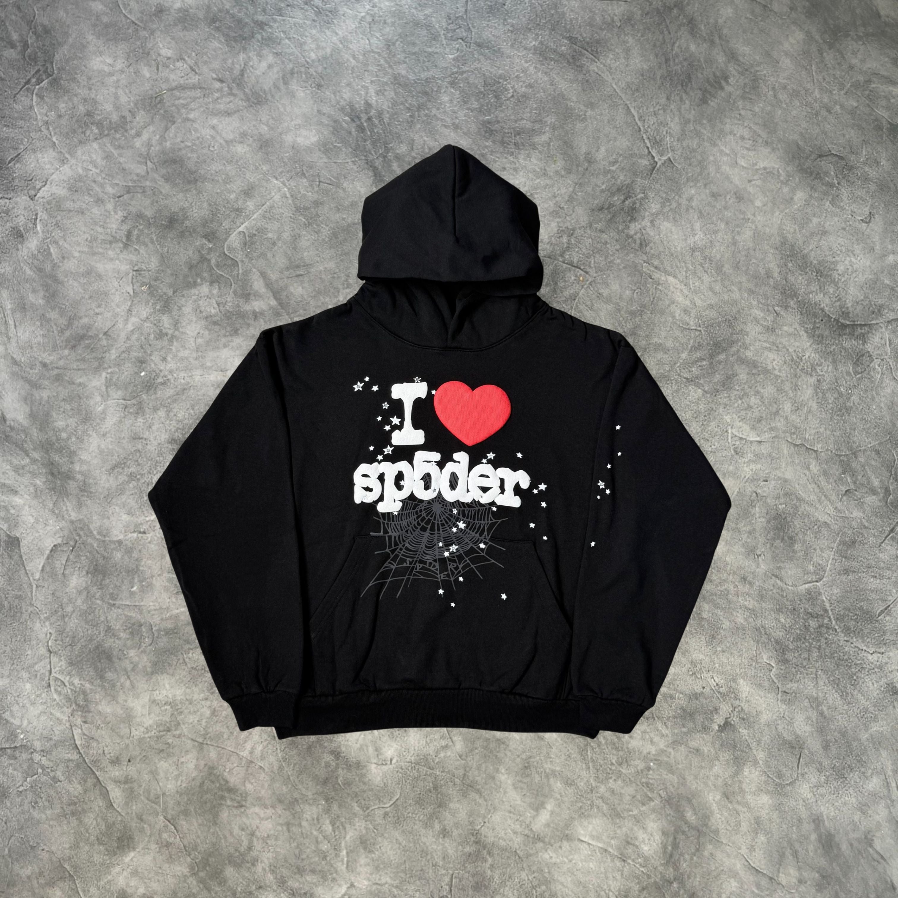 Sp5der Love Souvenir Hoodie Black