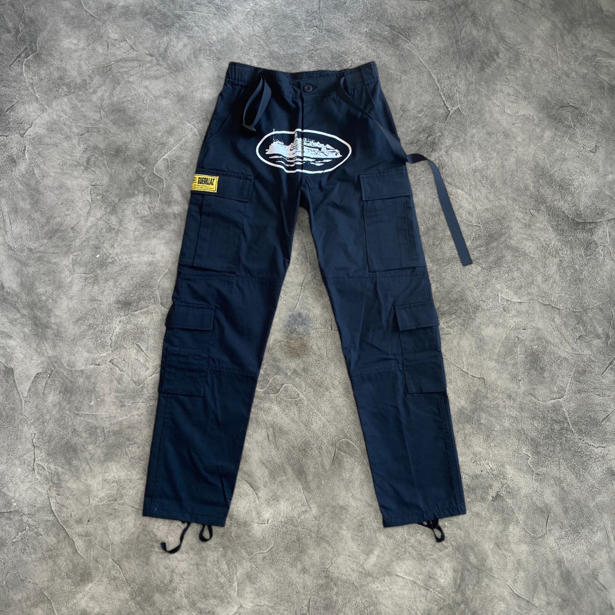 Corteiz Guerilla Cargo Pants Black/White