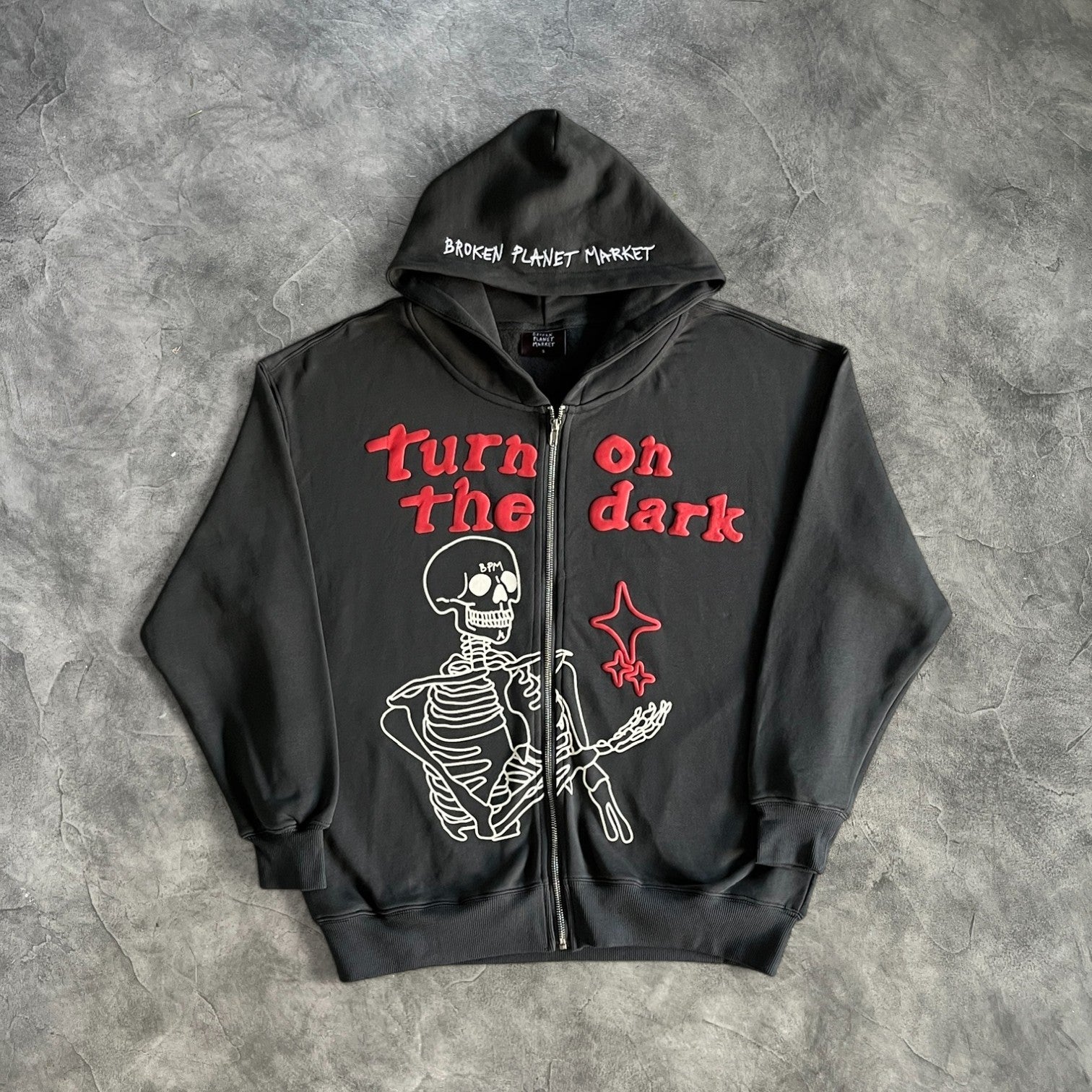 Broken Planet Turn On The Dark Zip-Up Hoodie