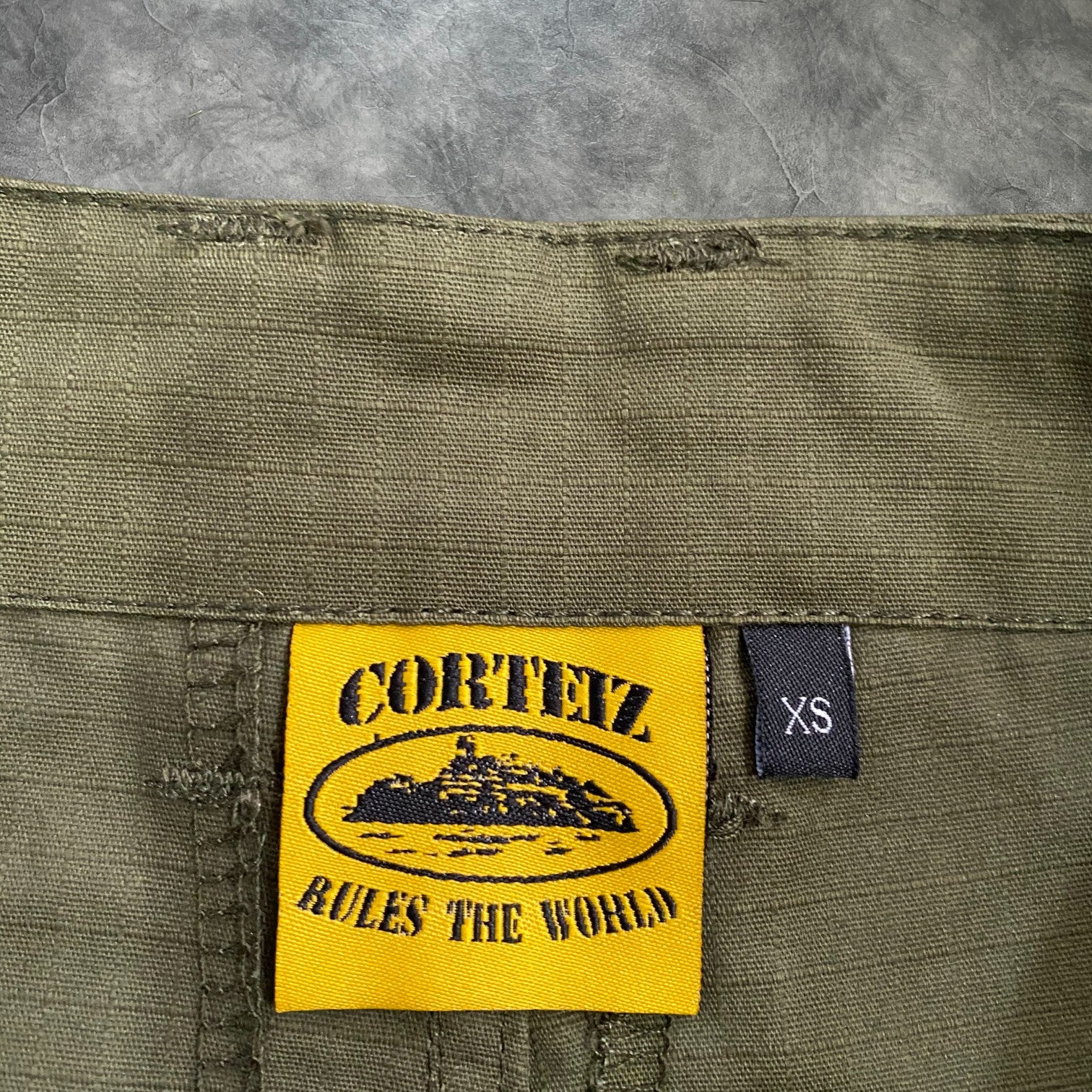 Corteiz Guerilla Cargo Shorts Army Green