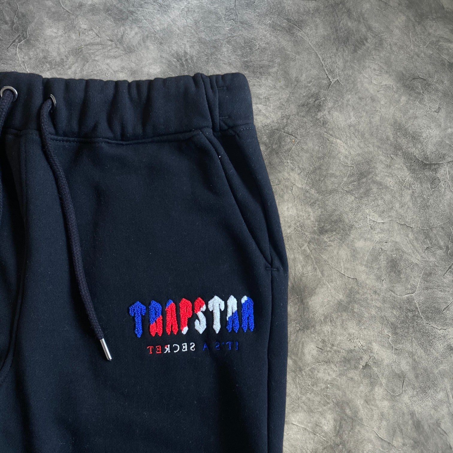 Trapstar Chenille 2.0 Decoded Hooded Tracksuit Black/Blue