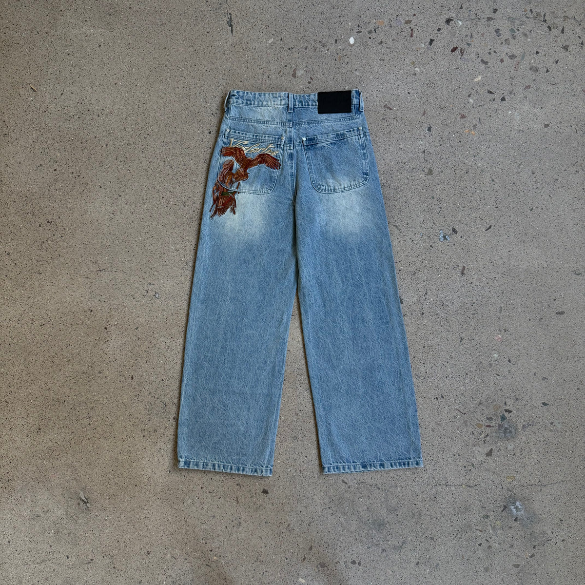 Vescartes Desert Hawk Faded Jeans Blue