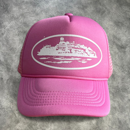 Corteiz Alcatraz Trucker Cap Pink