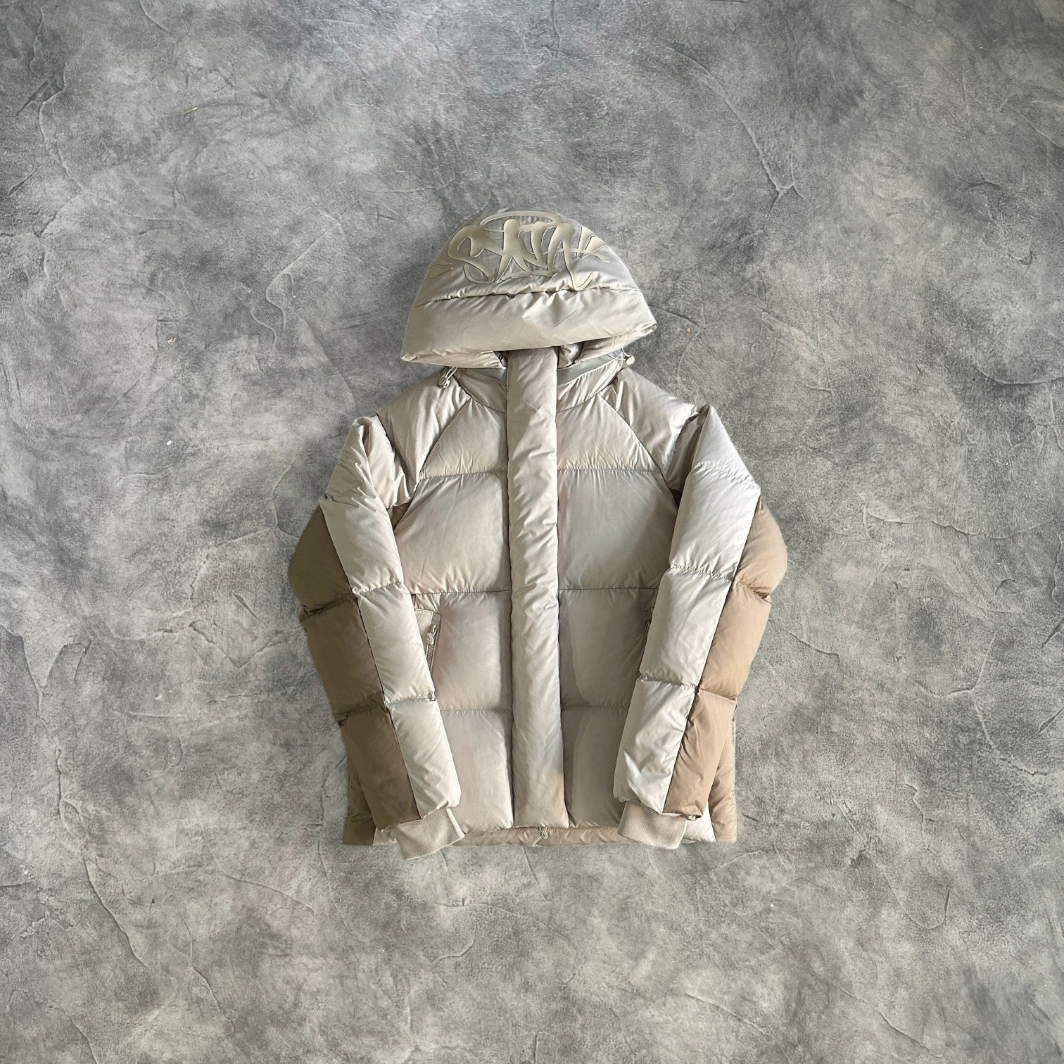 Syna Hooded Puffer Beige