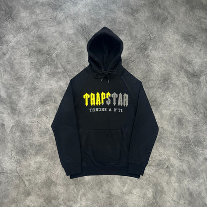 Trapstar Chenille 2.0 Decoded Hooded Tracksuit Black/Yellow/Grey